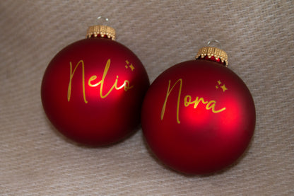 Personalisierte Weihnachtskugel
