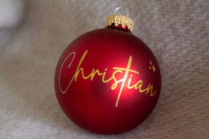 Personalisierte Weihnachtskugel