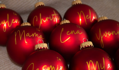 Personalisierte Weihnachtskugel