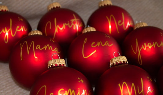 Personalisierte Weihnachtskugel