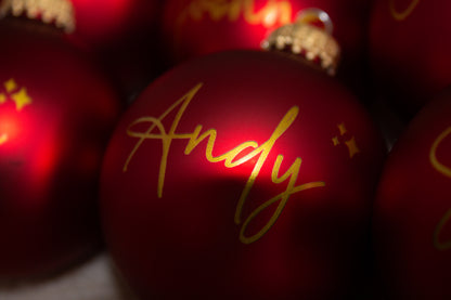 Personalisierte Weihnachtskugel